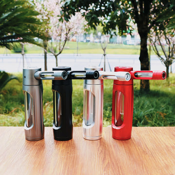 Pocket Ritual Pipe – Portable Aluminum Water Pipe with Glass Bowl