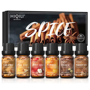 Kit 6x10ml – Pure Essential Oil – SPICE – HIQILI