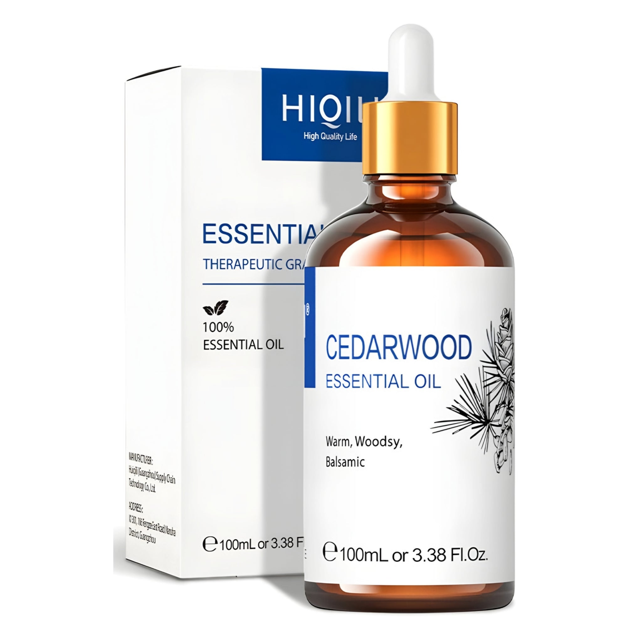 Cedarwood – 100ml – Pure Essential Oil – HIQILI SIGNATURE