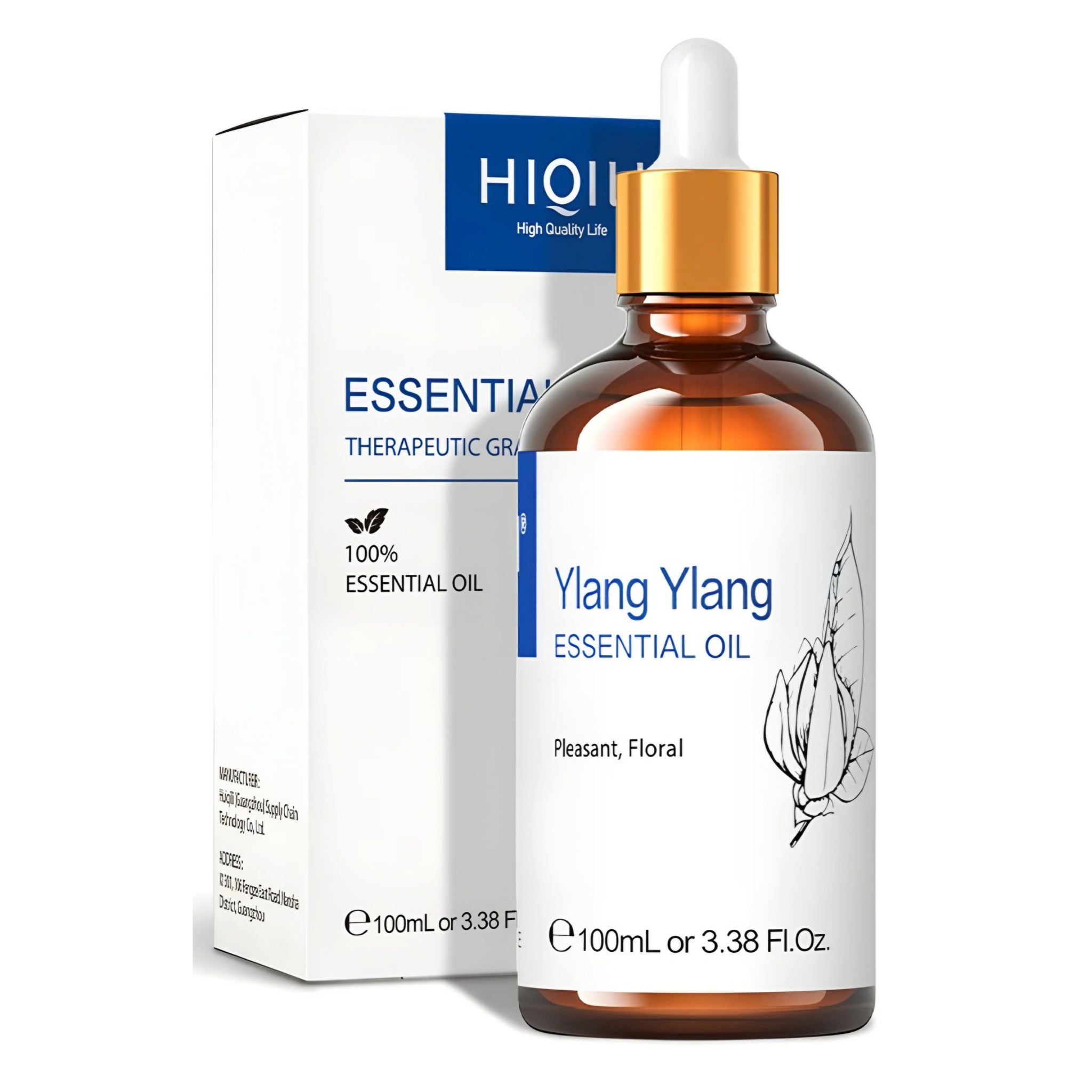 Ylang Ylang – 100ml – Pure Essential Oil – HIQILI SIGNATURE
