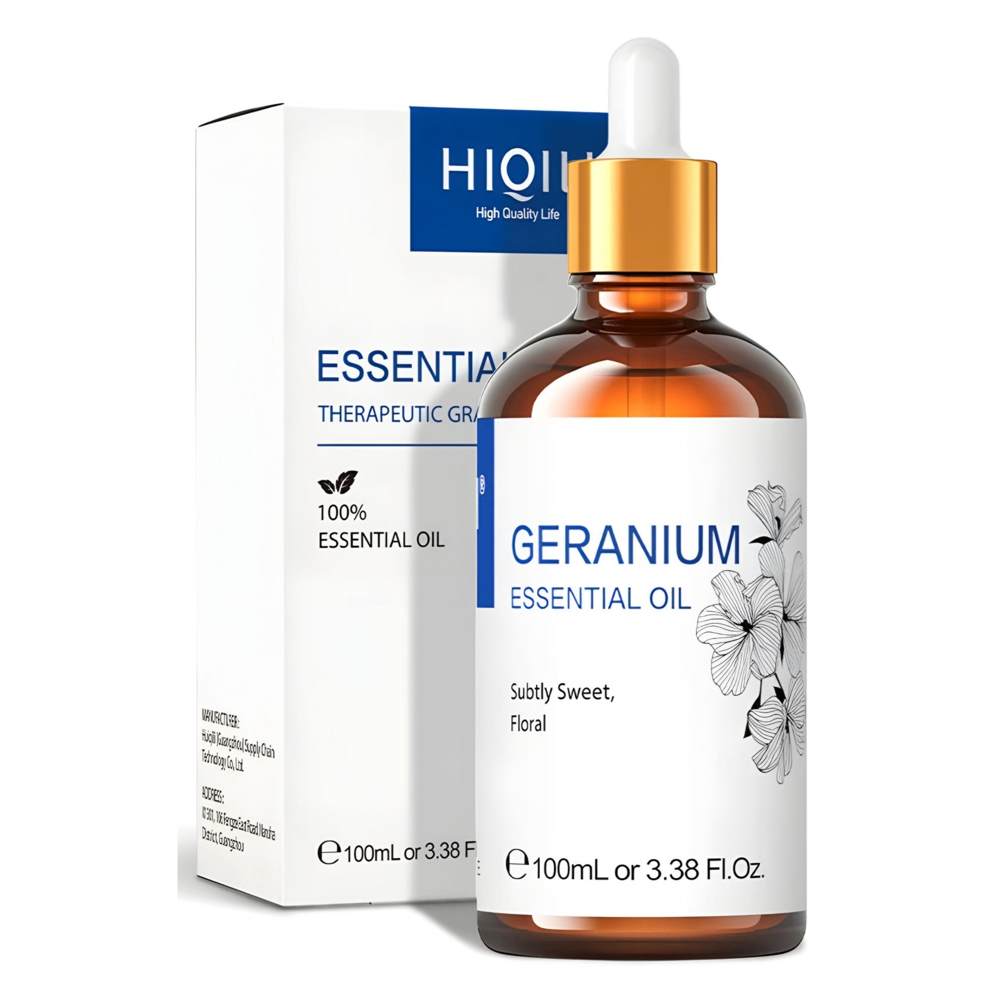 Geranium – 100ml – Pure Essential Oil – HIQILI SIGNATURE