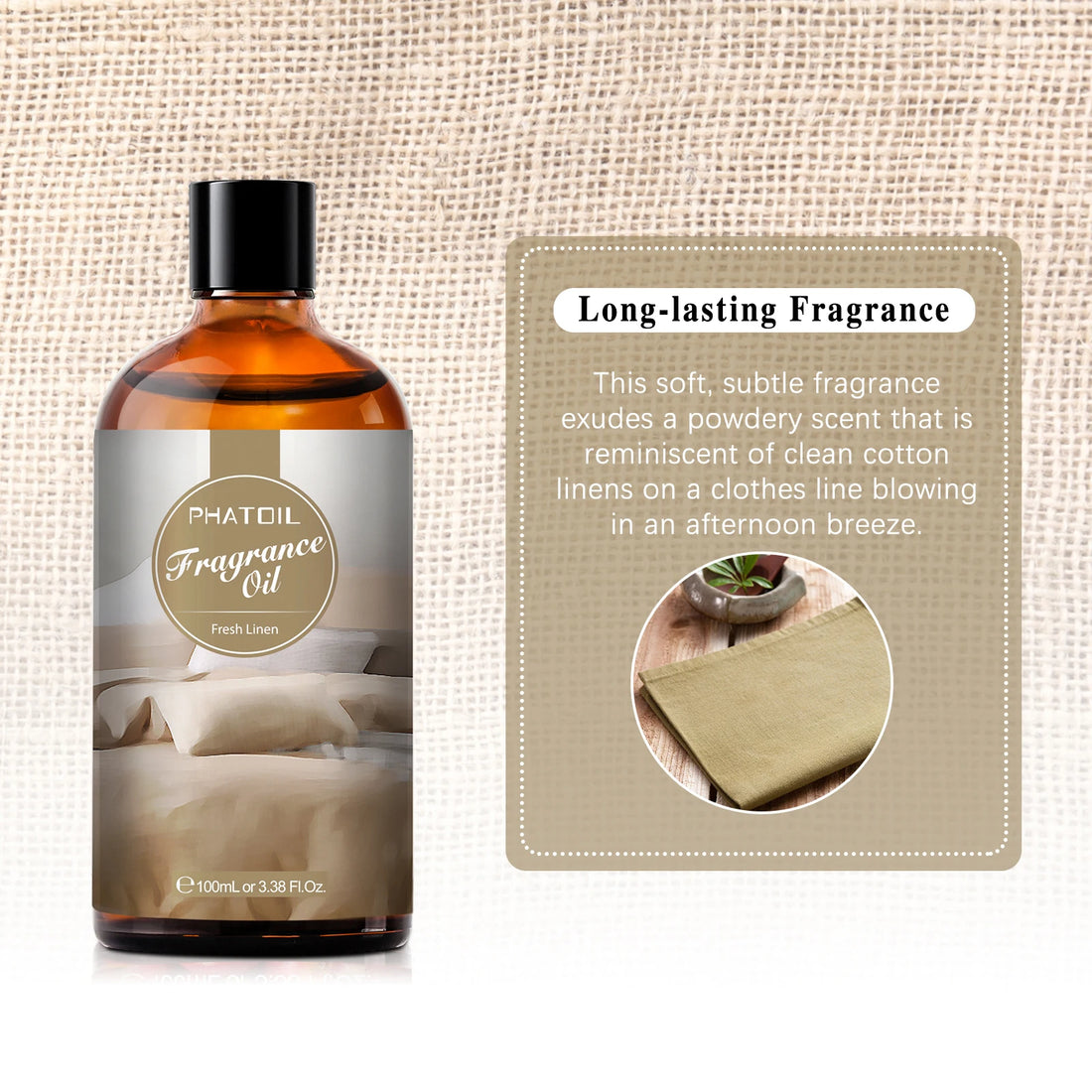 Fresh Linen – 100ml – Pure Essential Oil – PHATOIL REFINED