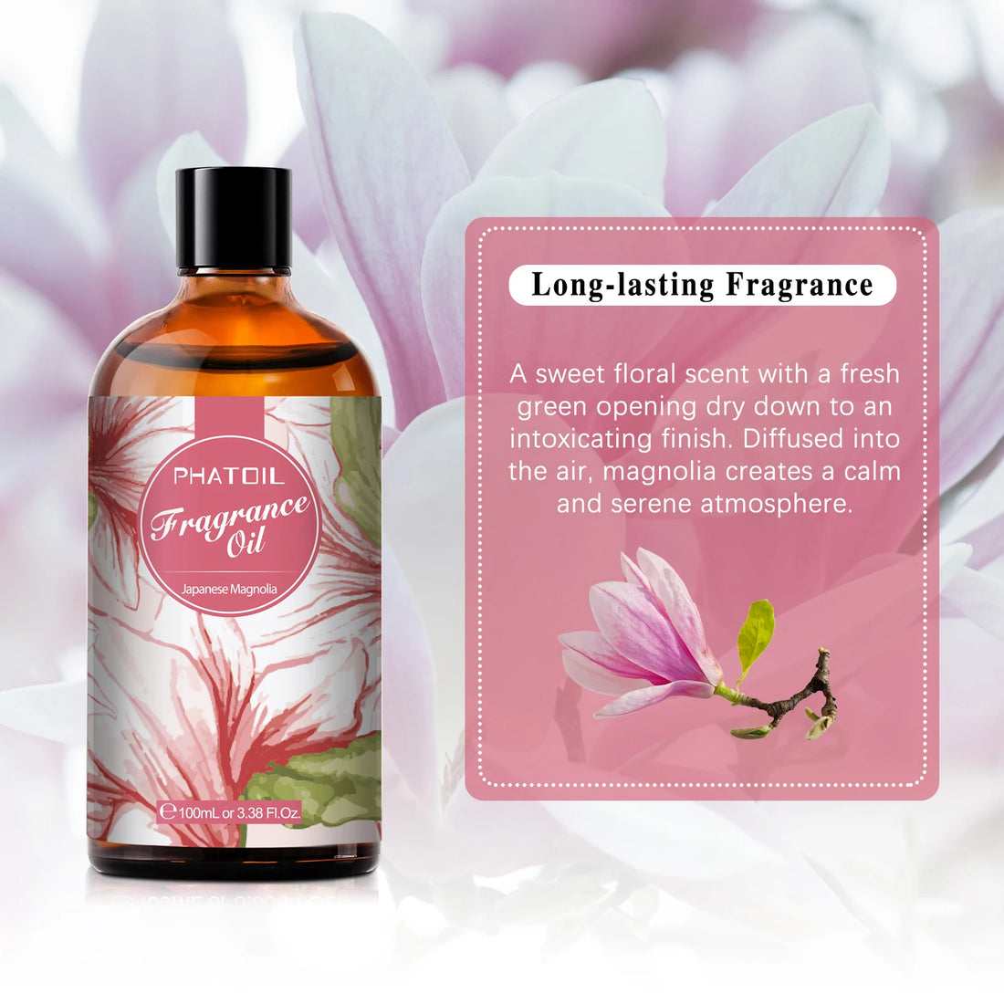 Japanese Magnolia – 100ml – Pure Essential Oil – PHATOIL REFINED