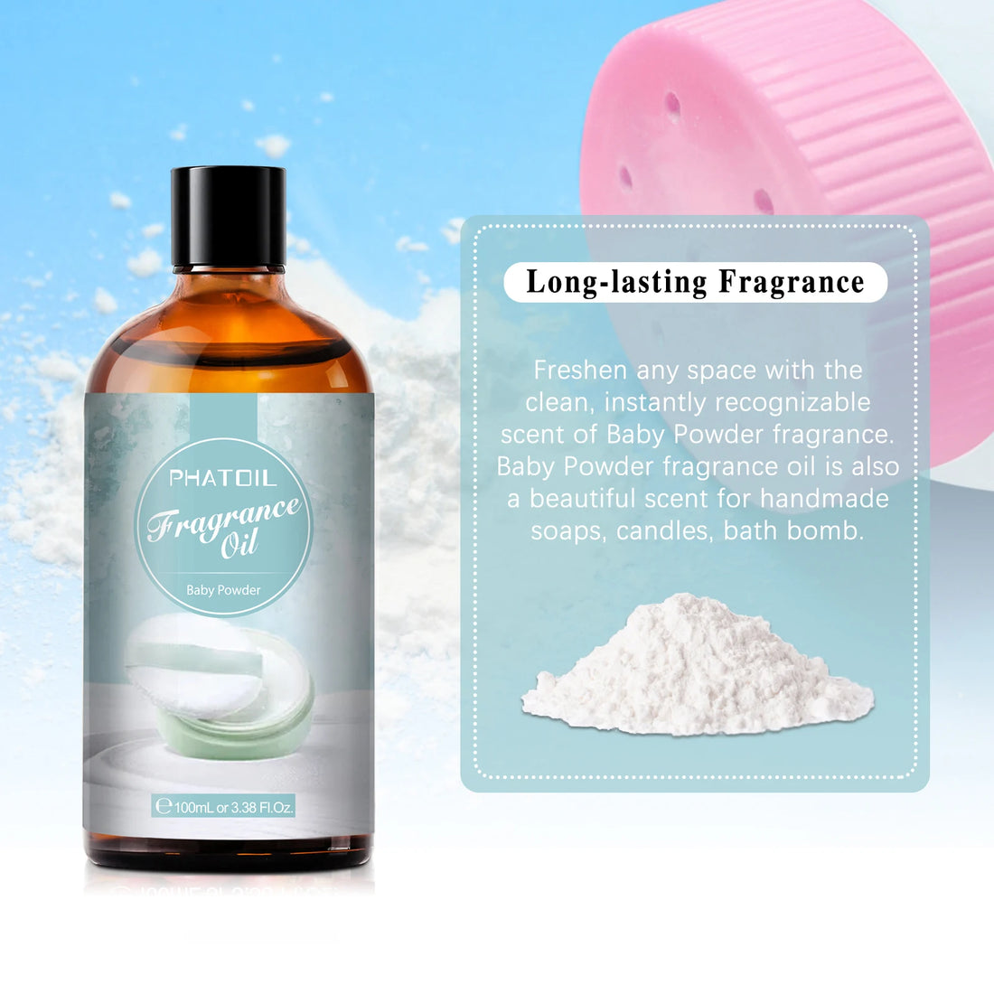 Baby Powder – 100ml – Pure Essential Oil – PHATOIL REFINED