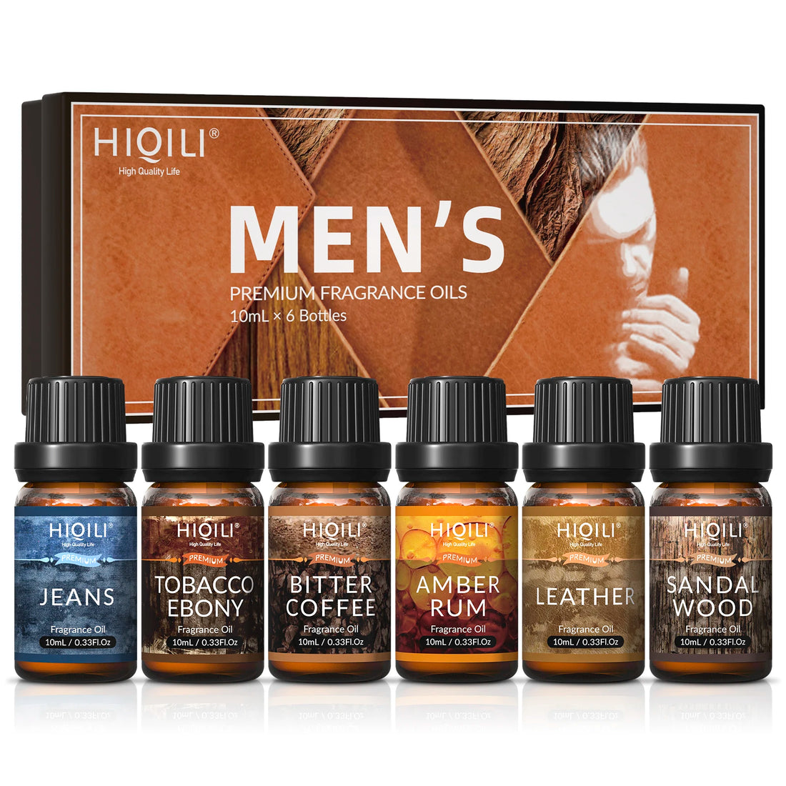 Kit 6x10ml – Pure Essential Oil – MEN'S – HIQILI